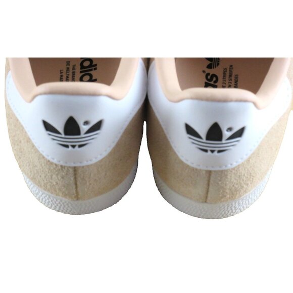 Adidas Women's Gazelle Suede Striped Shoes Halo Blush Cloud White Sizes NIB - Picture 5 of 7
